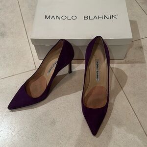 Manolo Blahnik Purple Heals